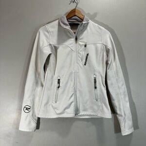Rossignol Women’s Small White Soft Shell Ski Performance Jacket Like Genety